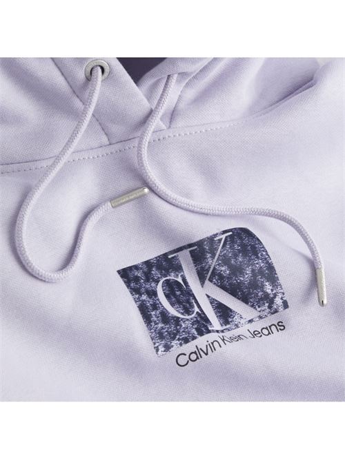 printed box cropped hoodie CALVIN KLEIN JEANS | J20J221332PC1